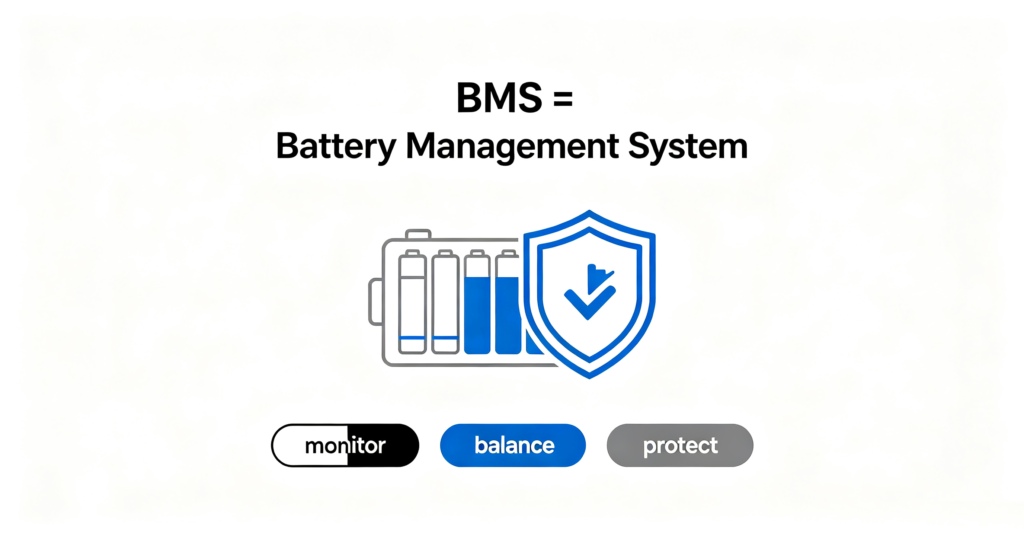BMS stands for Battery Management System, the protector of a battery pack